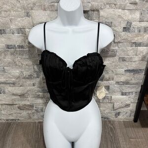 Elegant Black Altar’d State Corset Top Size Medium